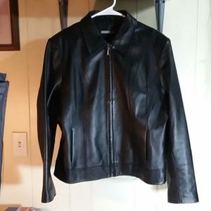 JACQUIE Women's Blk Genuine Lamb Leather Jacket